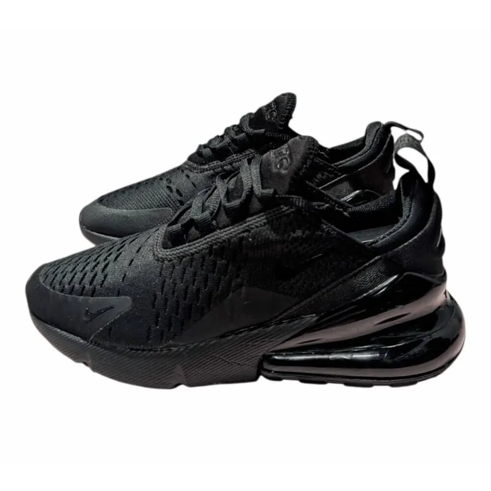 NIKE Air Max 270 'Triple Black' Running Shoes Size 6